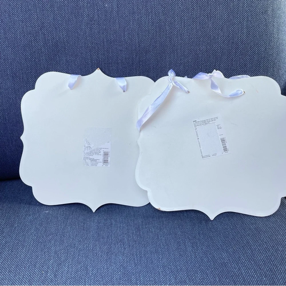 Mr. & Mrs. Wedding Decor Hanging Signs